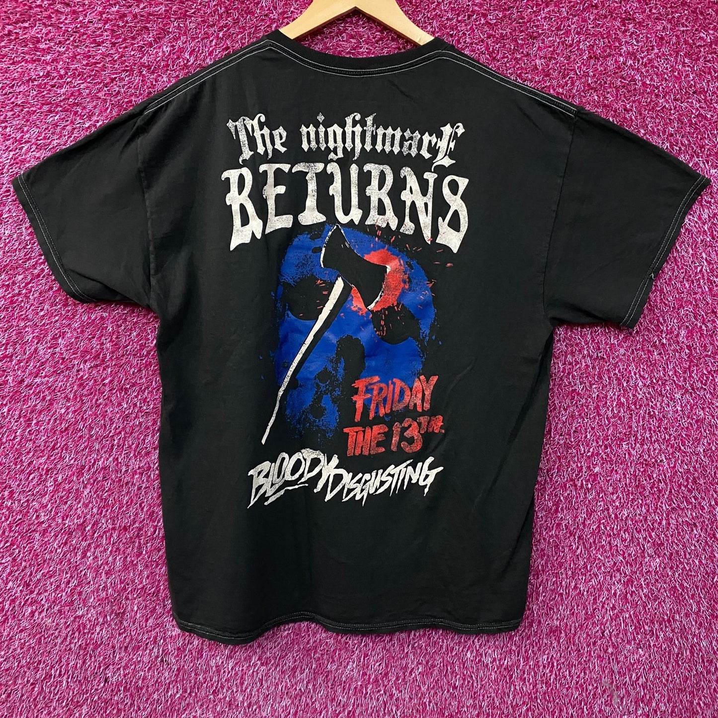 Ripple Junction "Friday the 13th" Jason Voorhees Horror Graphic T-Shirt Large