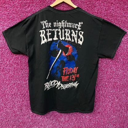 Ripple Junction "Friday the 13th" Jason Voorhees Horror Graphic T-Shirt Large