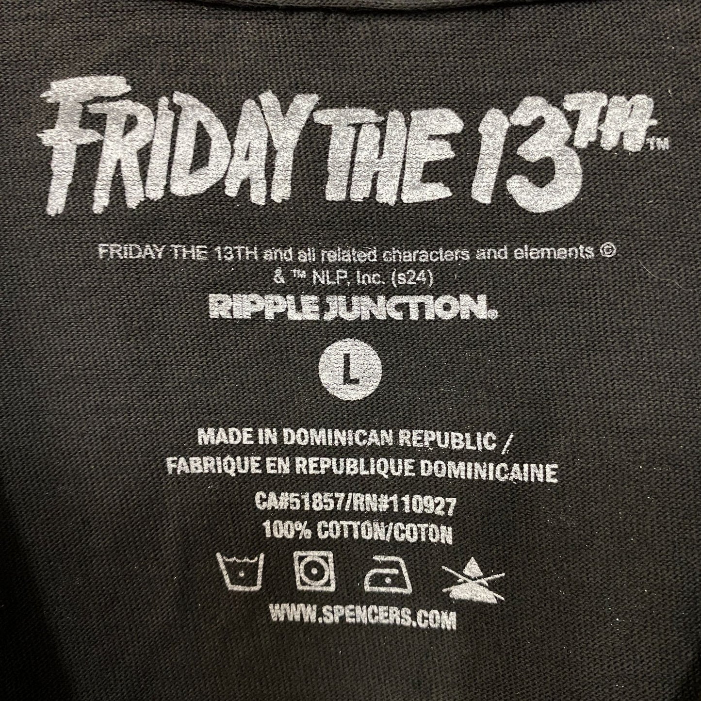 Ripple Junction "Friday the 13th" Jason Voorhees Horror Graphic T-Shirt Large