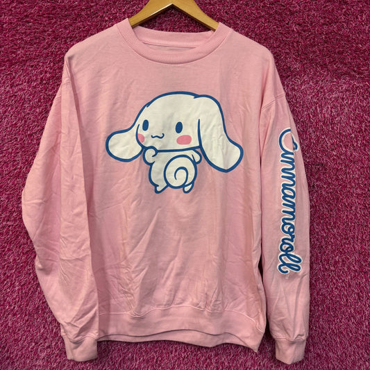 Cinnamoroll Sanrio Kawaii Anime Cartoon Crewneck Sweater L