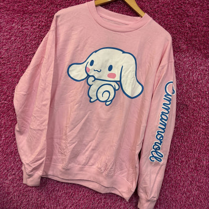 Cinnamoroll Sanrio Kawaii Anime Cartoon Crewneck Sweater L