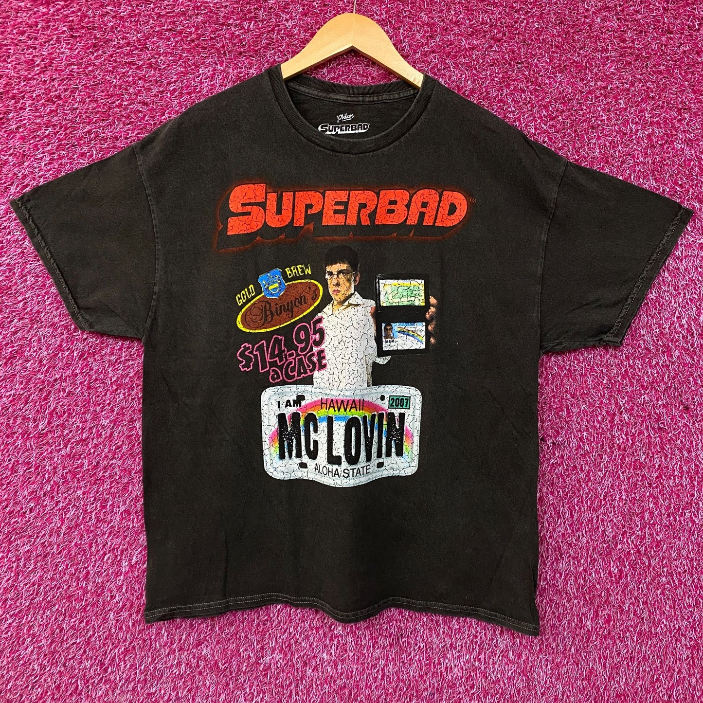 Superbad McLovin Fake ID Graphic T-Shirt Large
