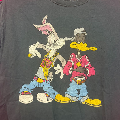 Looney Tunes Bugs Bunny Daffy Duck Criss Cross Parody Tee M