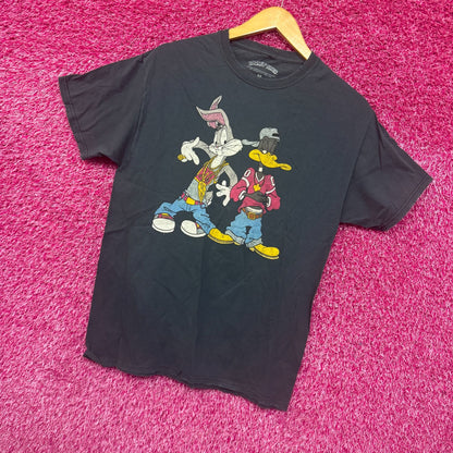 Looney Tunes Bugs Bunny Daffy Duck Criss Cross Parody Tee M