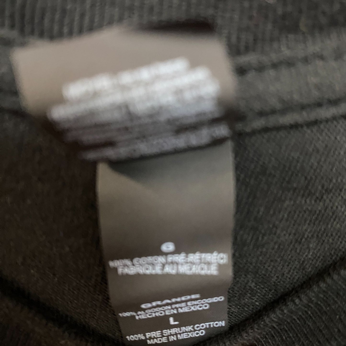 Empyre Fine Tuned Japanese Script Black Long Sleeve T-Shirt Large