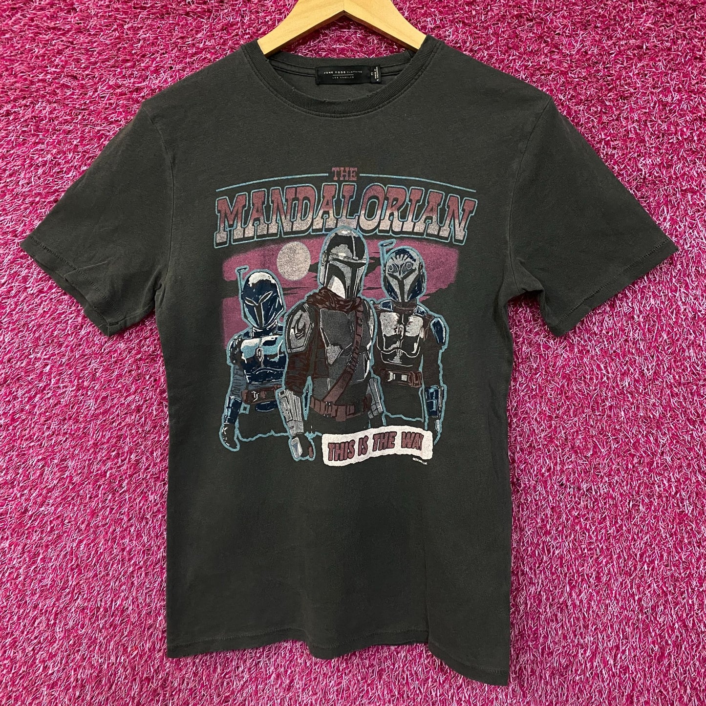 Junk Food Clothing Star Wars Mandalorian Vintage Style Graphic Tee XS