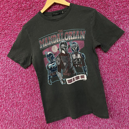 Junk Food Clothing Star Wars Mandalorian Vintage Style Graphic Tee XS