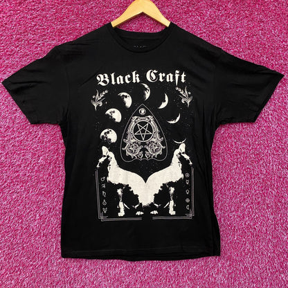Black Craft Phases of The Moon Dark Astrology T-Shirt L