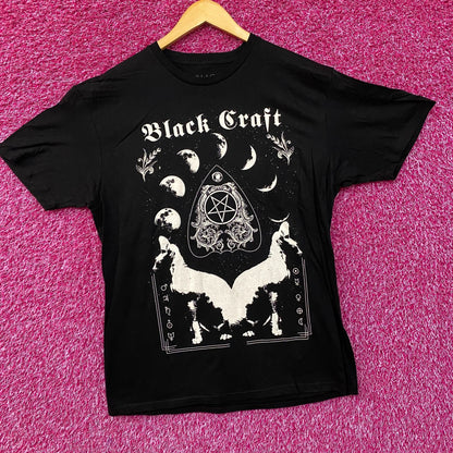 Black Craft Phases of The Moon Dark Astrology T-Shirt L