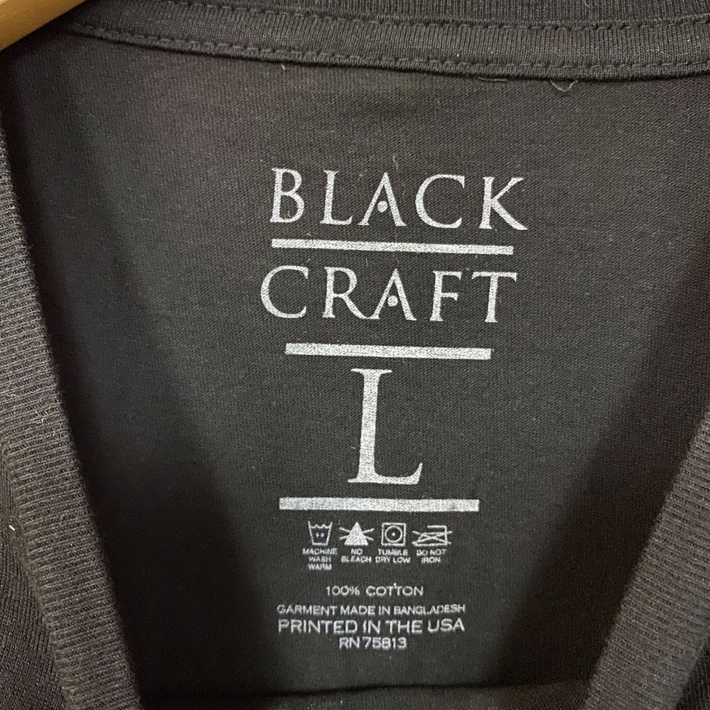 Black Craft Phases of The Moon Dark Astrology T-Shirt L