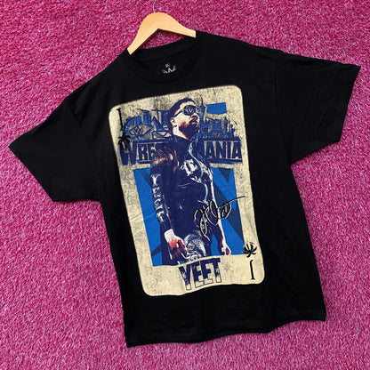 WWE Jey Uso WrestleMania Card Graphic T-Shirt XL