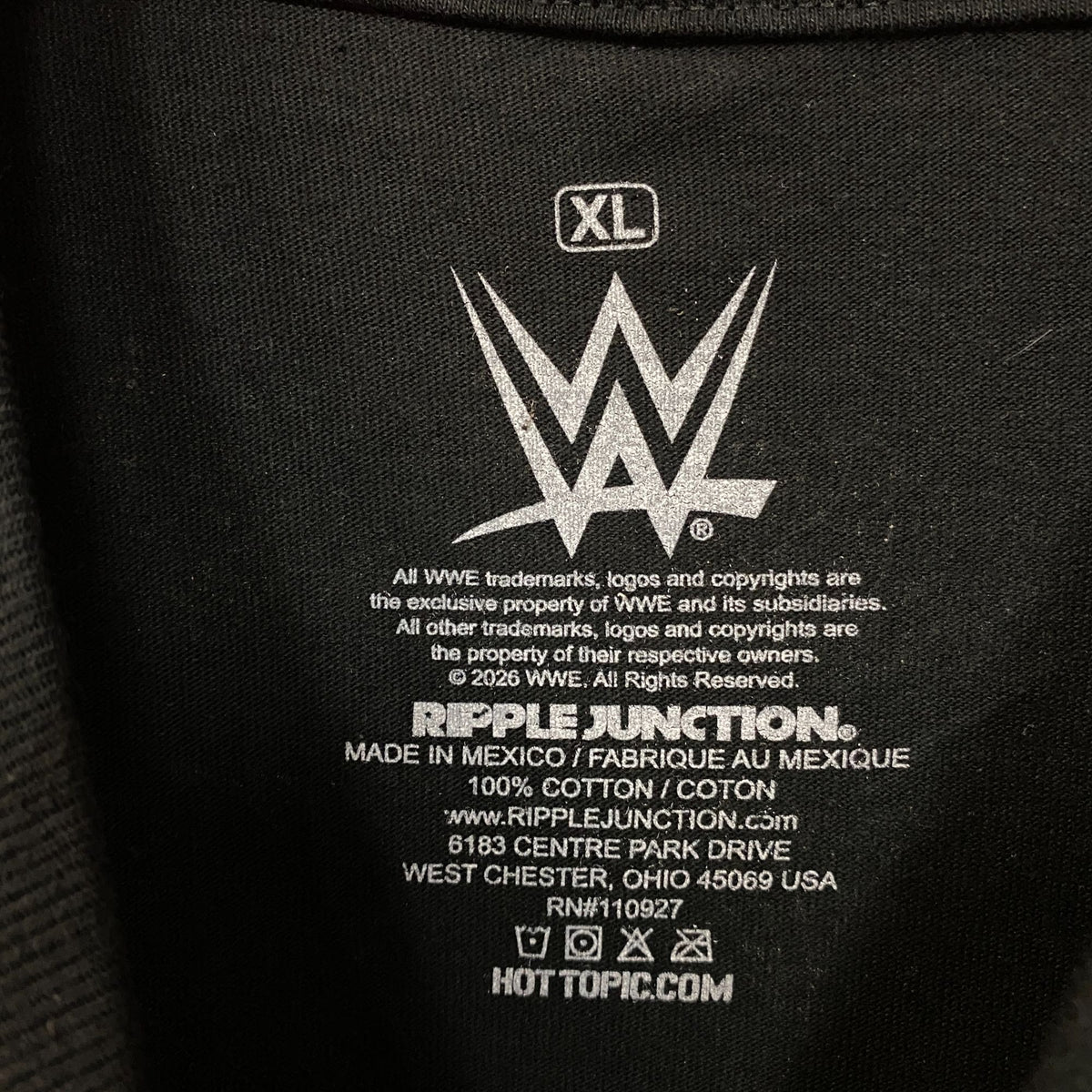 WWE Jey Uso WrestleMania Card Graphic T-Shirt XL