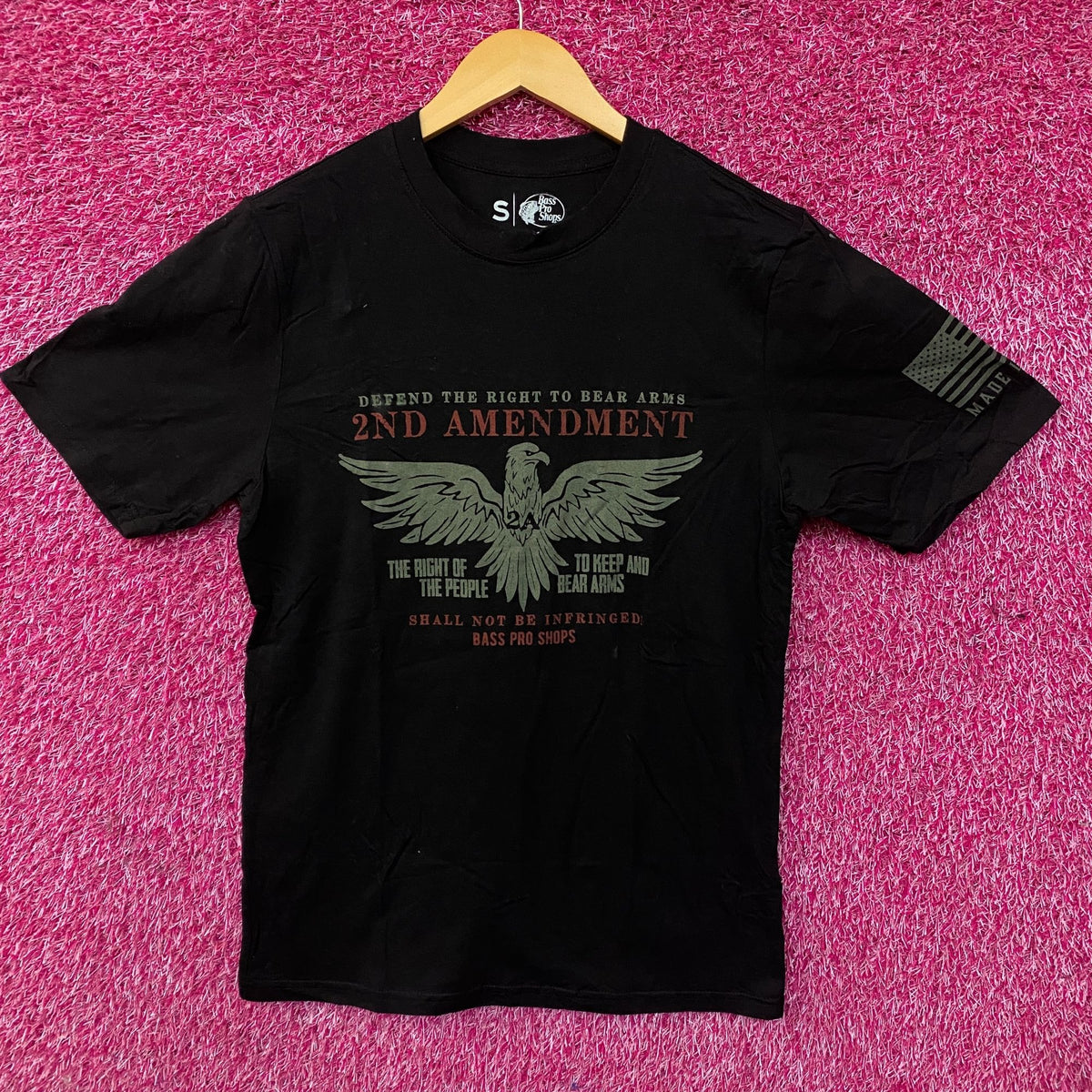 Bass Pro Shops 2nd Amendment Eagle Graphic T-shirt Small