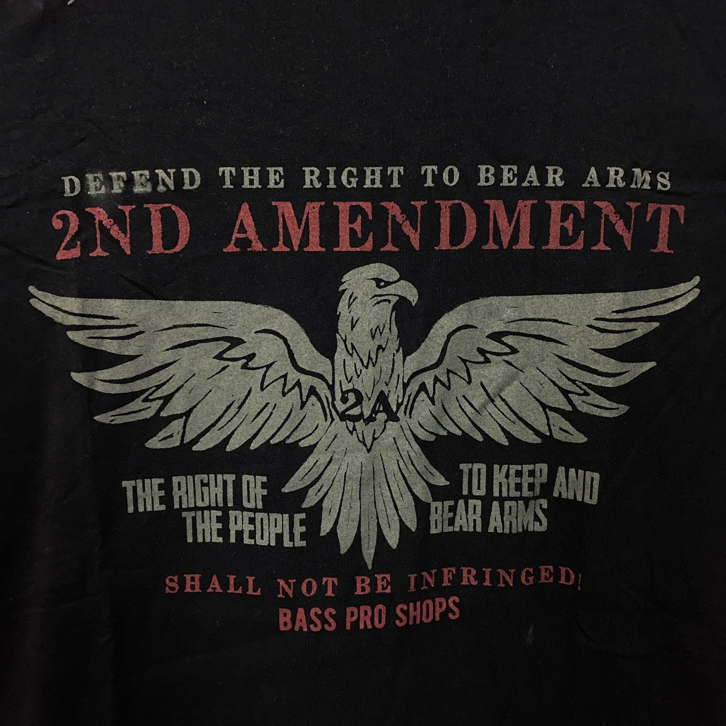 Bass Pro Shops 2nd Amendment Eagle Graphic T-shirt Small