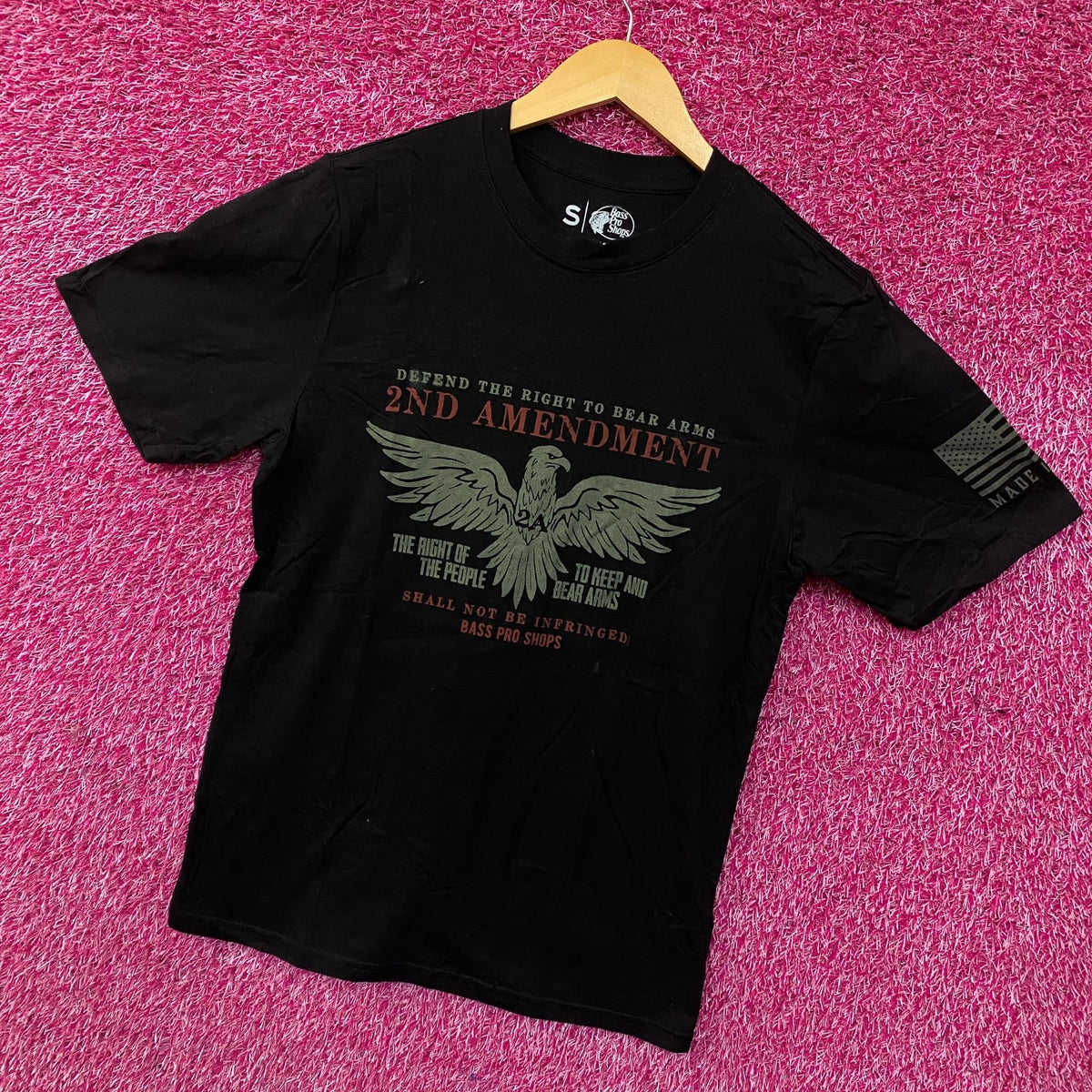 Bass Pro Shops 2nd Amendment Eagle Graphic T-shirt Small