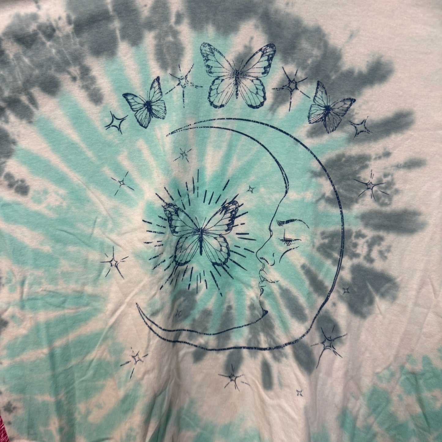 Butterfly Moon tiedye T-shirt size 2XL