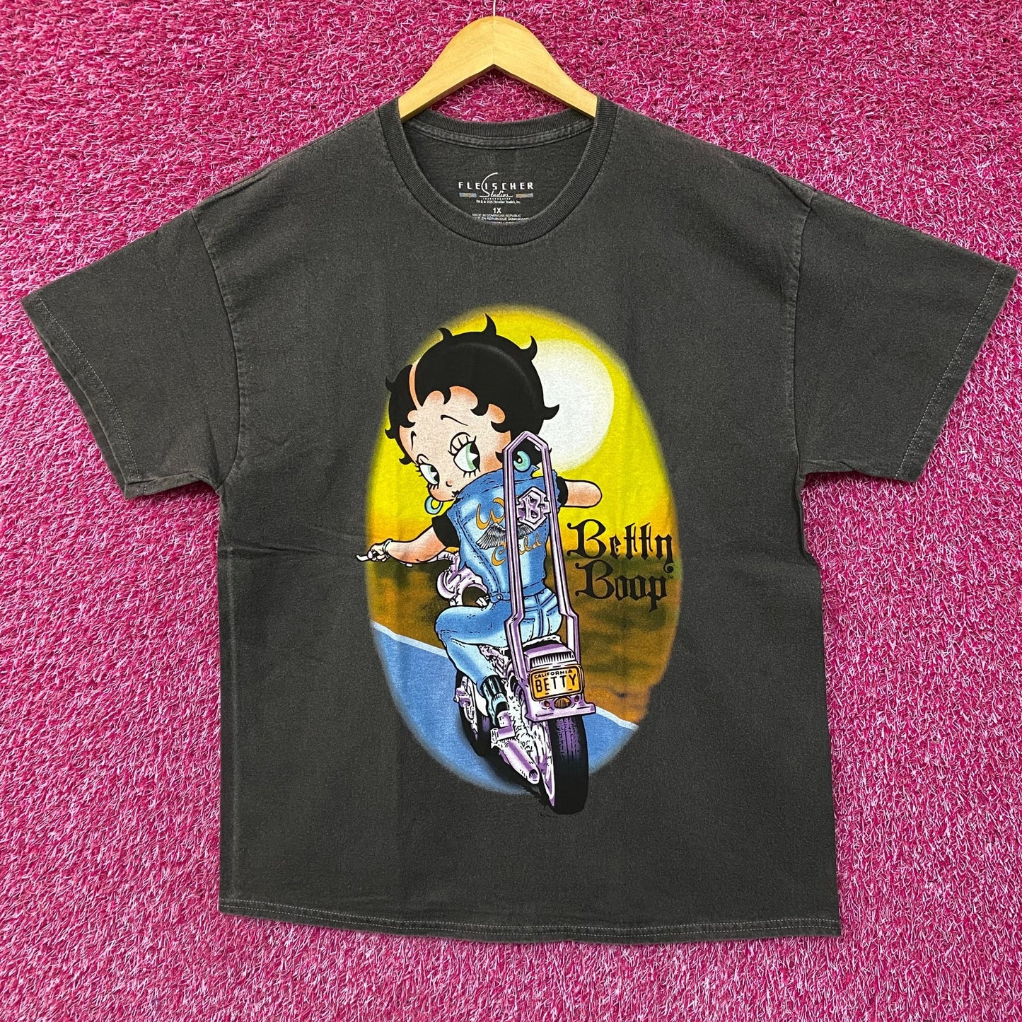 Betty Boop Wild Child Motorcycle Biker Graphic T-Shirt 1X