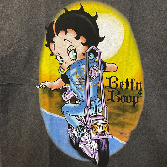 Betty Boop Wild Child Motorcycle Biker Graphic T-Shirt 1X