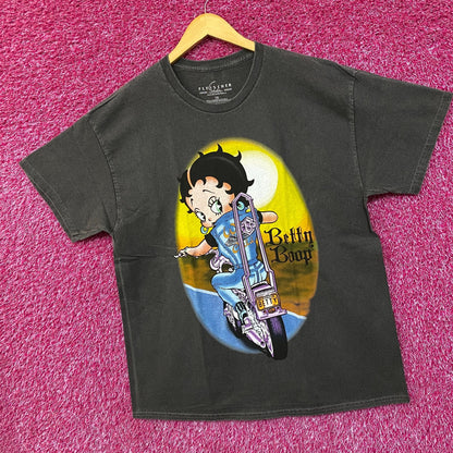 Betty Boop Wild Child Motorcycle Biker Graphic T-Shirt 1X