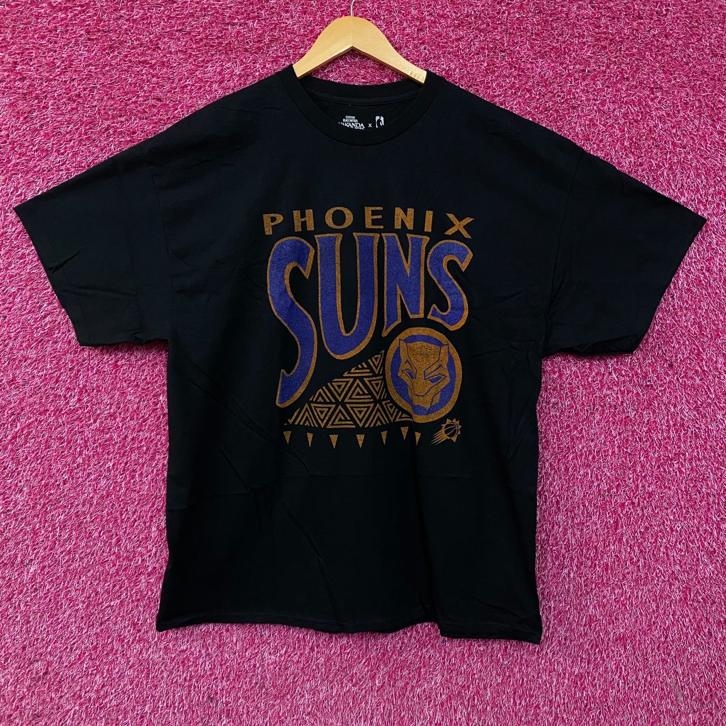 Junk Food Phoenix Suns NBA x Marvel Black Panther Wakanda Forever T-Shirt 2XL