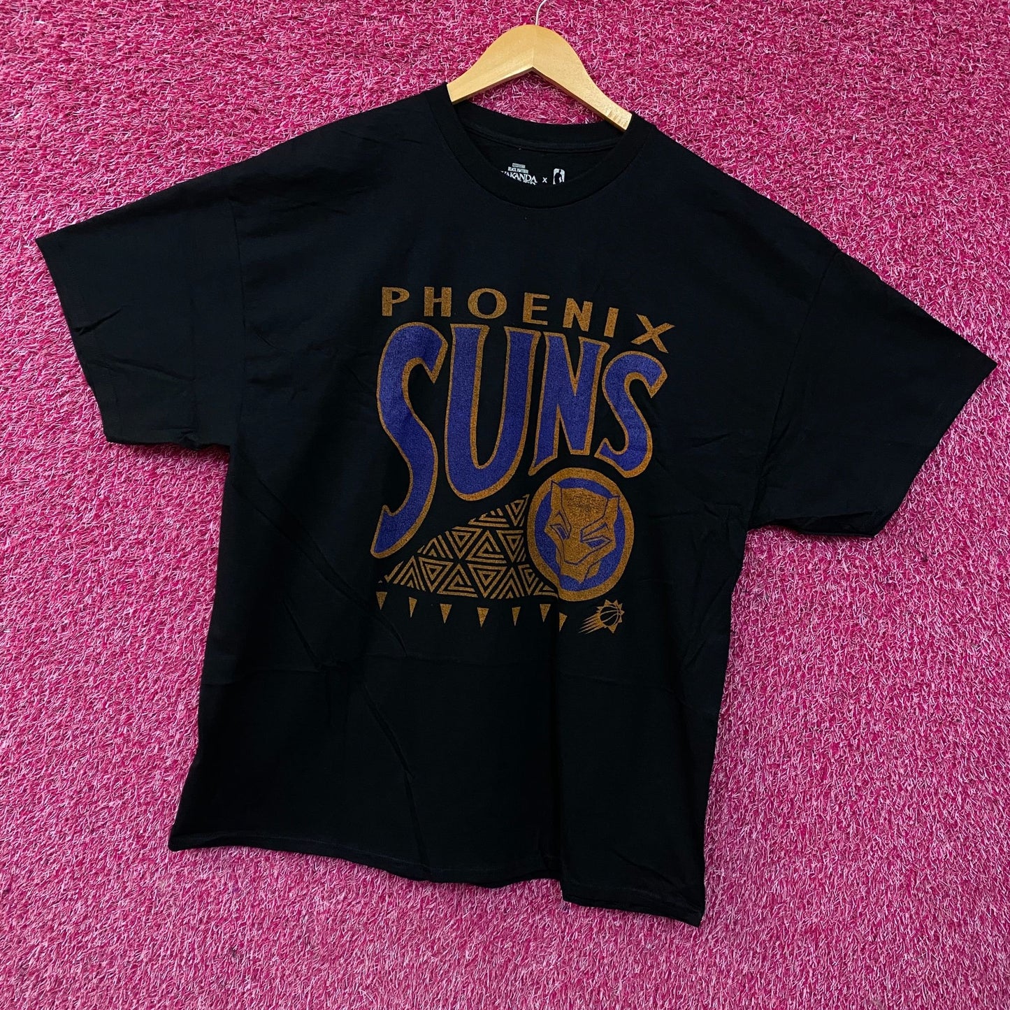 Junk Food Phoenix Suns NBA x Marvel Black Panther Wakanda Forever T-Shirt 2XL