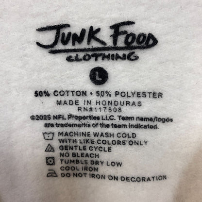 Junk Food Clothing Dallas Cowboys Repeat Bling Glitter Crewneck Sweatshirt Large