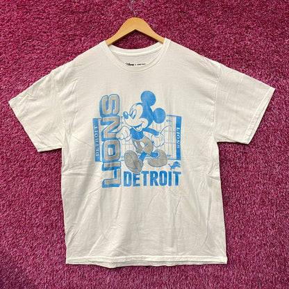 Disney x Junk Food NFL Detroit Lions Mickey Mouse Field T-Shirt Large