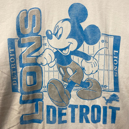 Disney x Junk Food NFL Detroit Lions Mickey Mouse Field T-Shirt Large