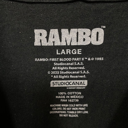 Rambo "One Man, One War" Graphic T-Shirt Large