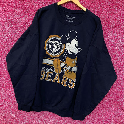 Junk Food Clothing x Disney Chicago Bears Mickey Crewneck Sweatshirt 2XL