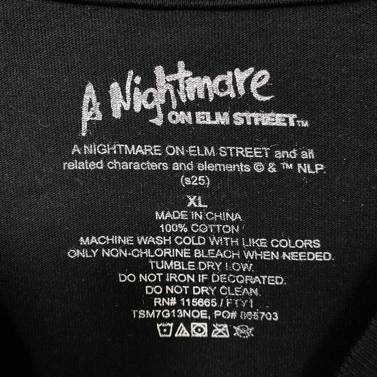 A Nightmare on Elm Street Freddie Krueger Graphic Tee XL