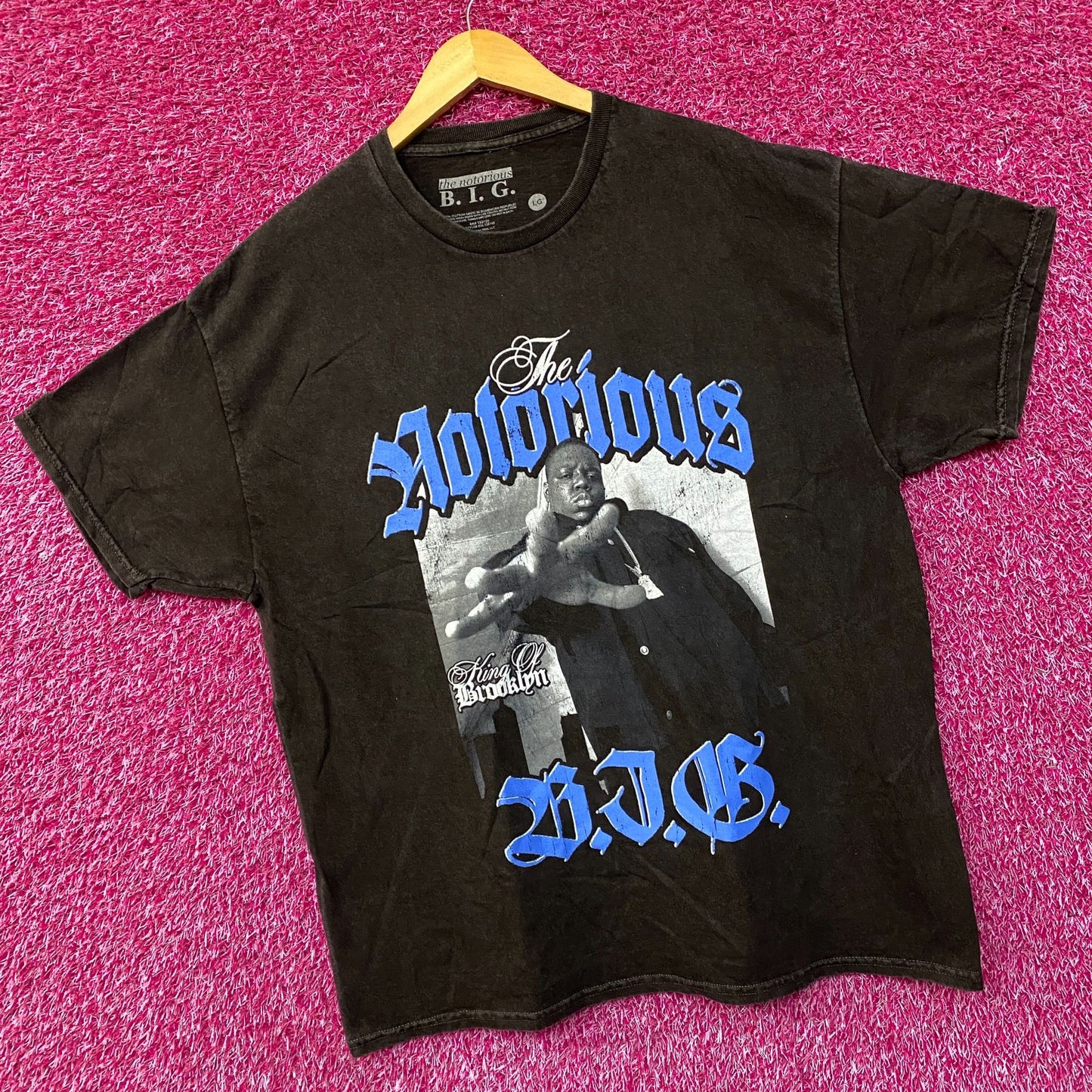 The Notorious B.I.G. King of Brooklyn Big T-shirt Large