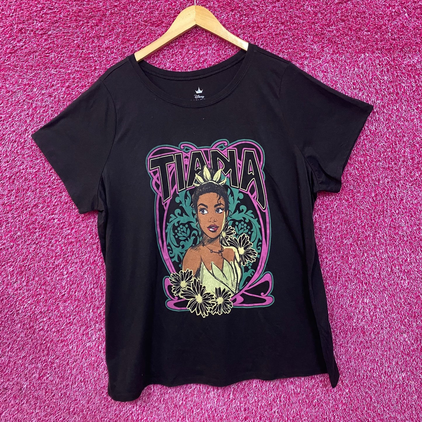 Disney Movie The Princess and the Frog Tiana Portrait T-Shirt 4XL