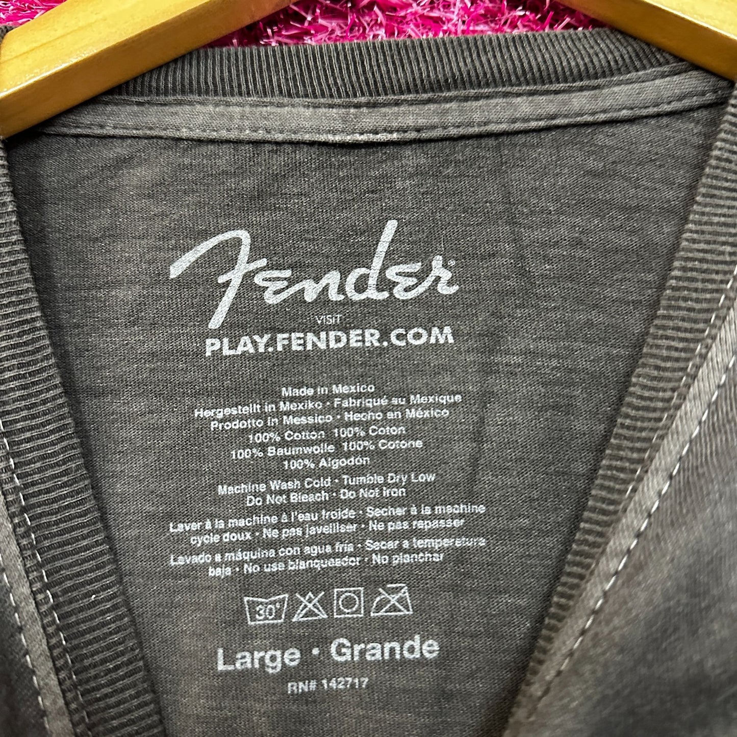 Fender American Electric Guitar Manufacturer Eagle Tee L