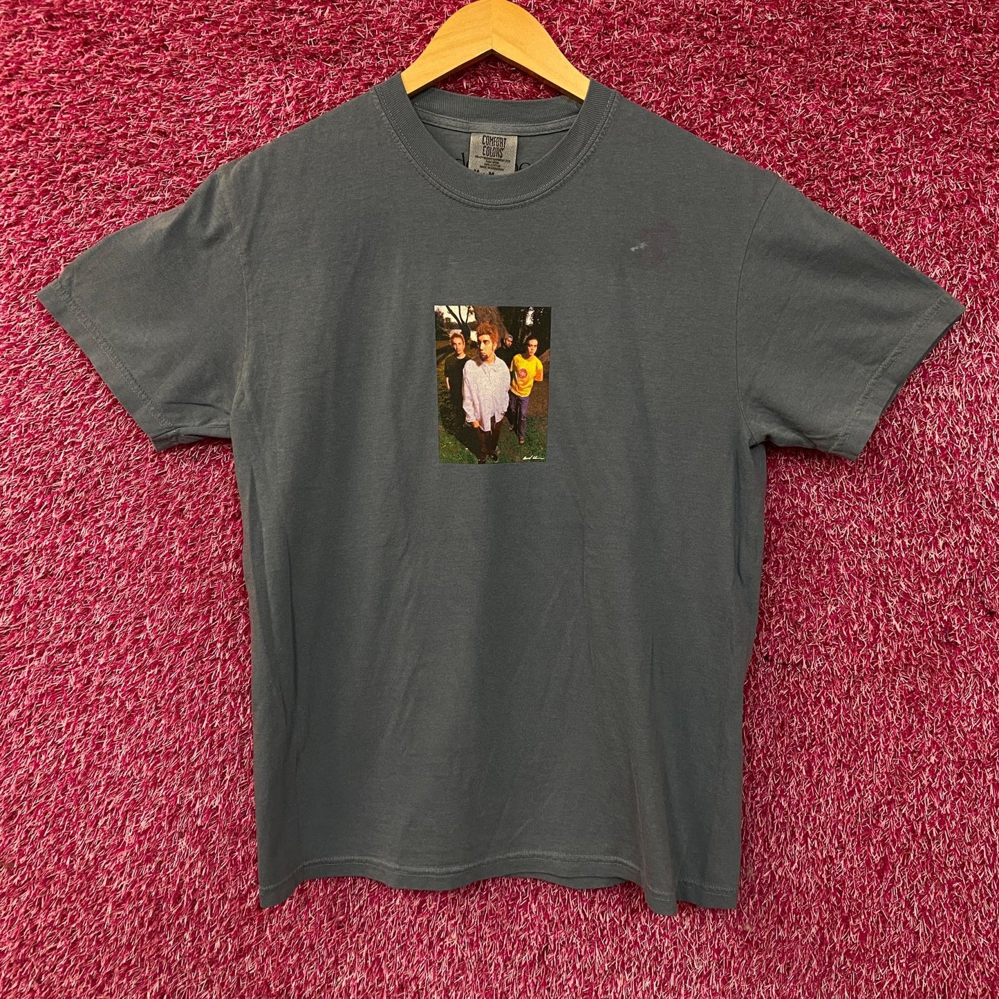Deftones Around The Fur Tour Retro Group Photo T-Shirt Medium