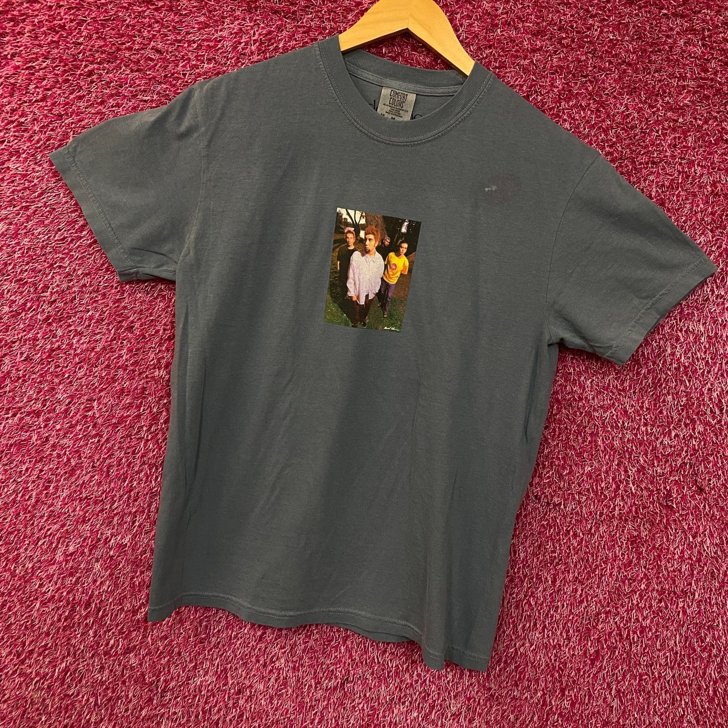 Deftones Around The Fur Tour Retro Group Photo T-Shirt Medium
