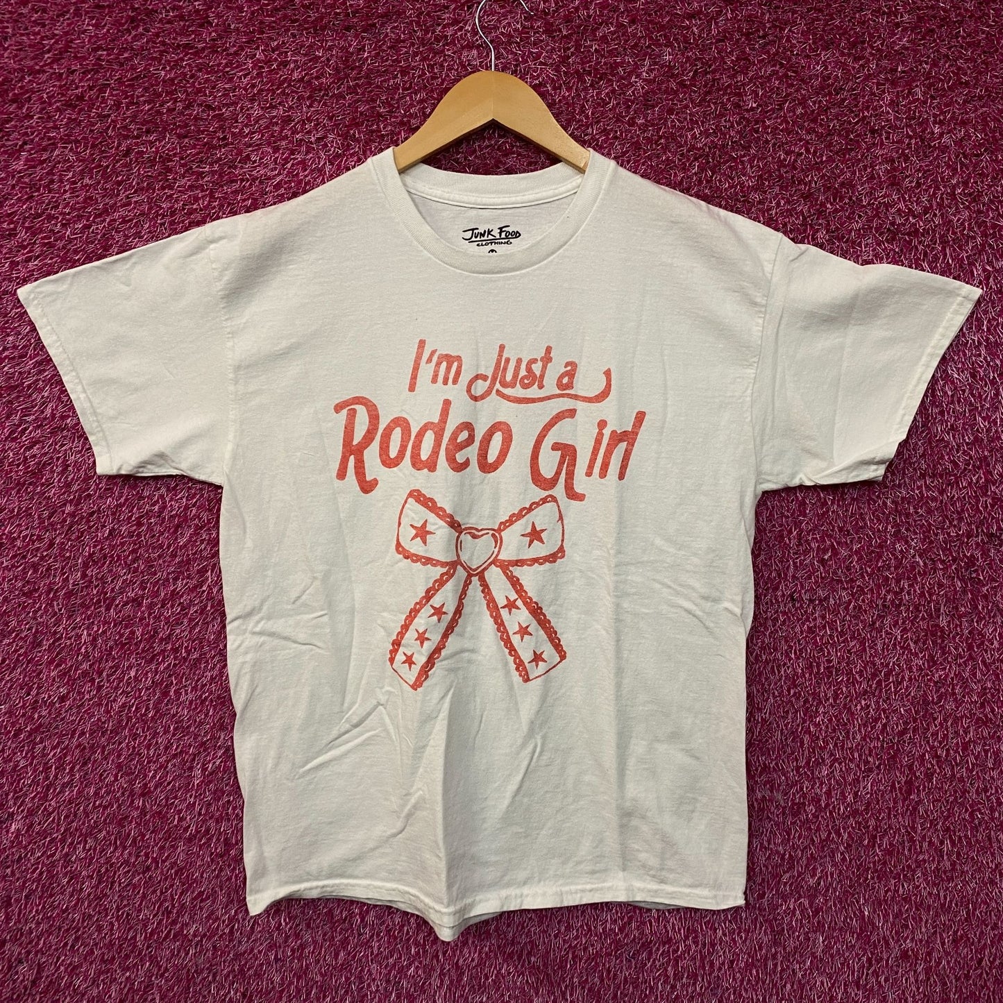 Junk Food I'm Just A Rodeo Girl Graphic T-Shirt Medium