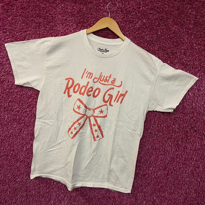 Junk Food I'm Just A Rodeo Girl Graphic T-Shirt Medium