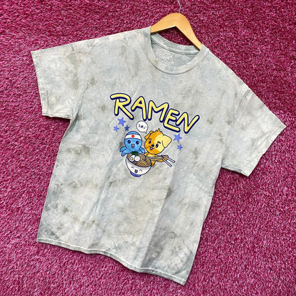 Ramen blue/green tie dye Tshirt size medium