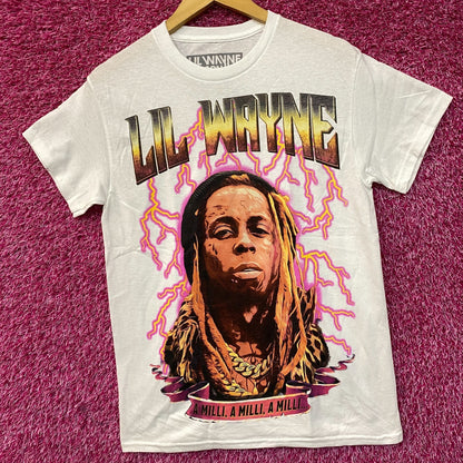 Reason Lil Wayne A Milli Lightning White T-Shirt Small