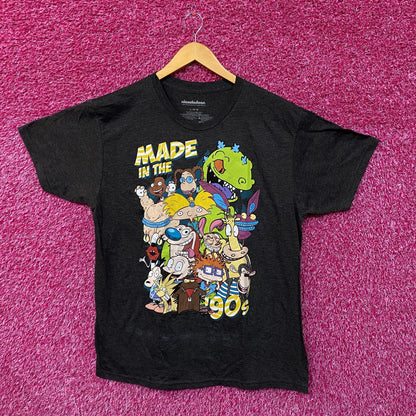 Made in the 90s Nickelodeon Full Roster of Nicktoons Tee L