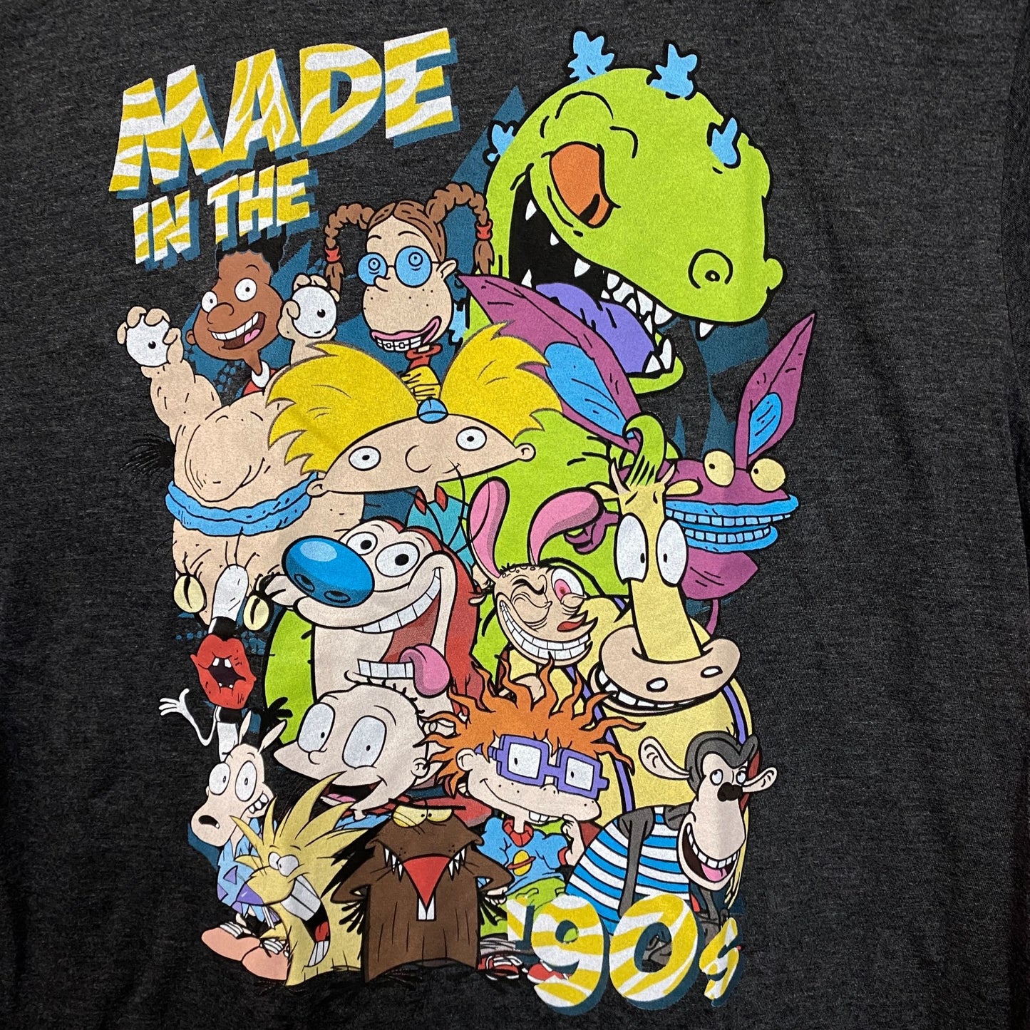 Made in the 90s Nickelodeon Full Roster of Nicktoons Tee L