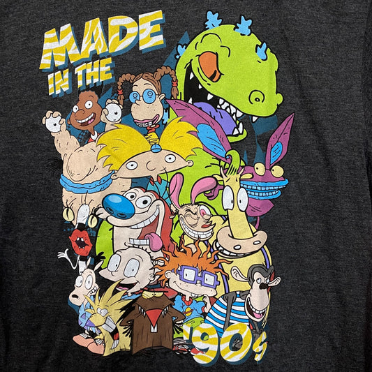 Made in the 90s Nickelodeon Full Roster of Nicktoons Tee L