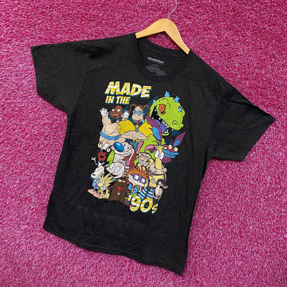Made in the 90s Nickelodeon Full Roster of Nicktoons Tee L