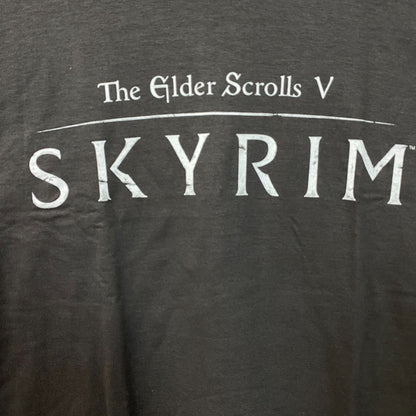 The Elder Scrolls V: Skyrim Logo Graphic T-Shirt Large