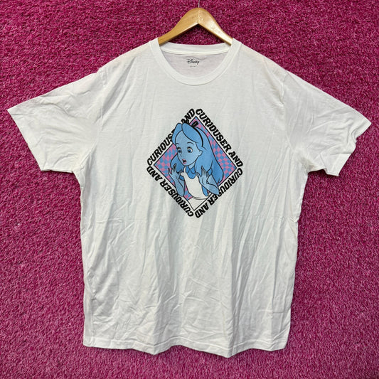 Alice In Wonderland Curiouser and Curiouser T-shirt size 2XL