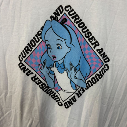 Alice In Wonderland Curiouser and Curiouser T-shirt size 2XL