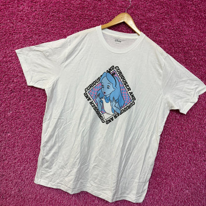 Alice In Wonderland Curiouser and Curiouser T-shirt size 2XL