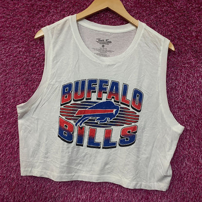 Junk Food Clothing NFL Buffalo Bills Cropped Sleeveless T-Shirt 2XL