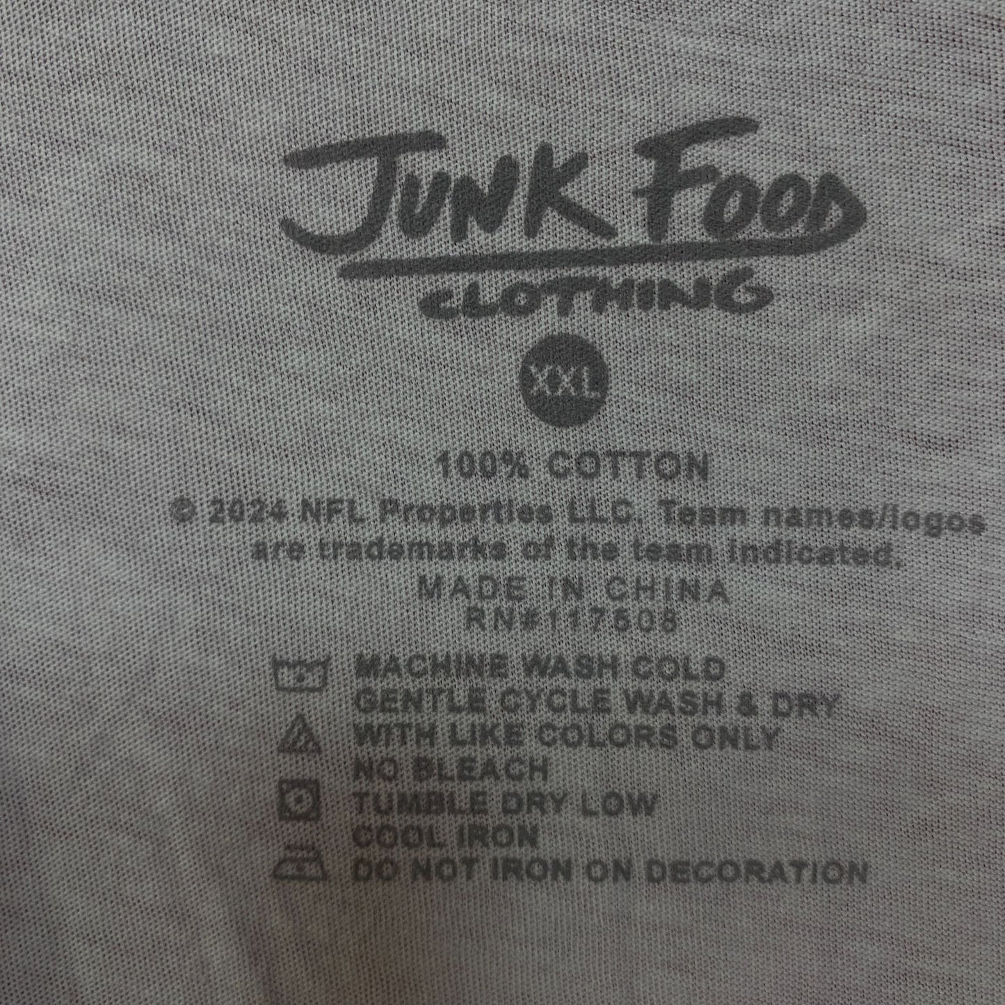 Junk Food Clothing NFL Buffalo Bills Cropped Sleeveless T-Shirt 2XL